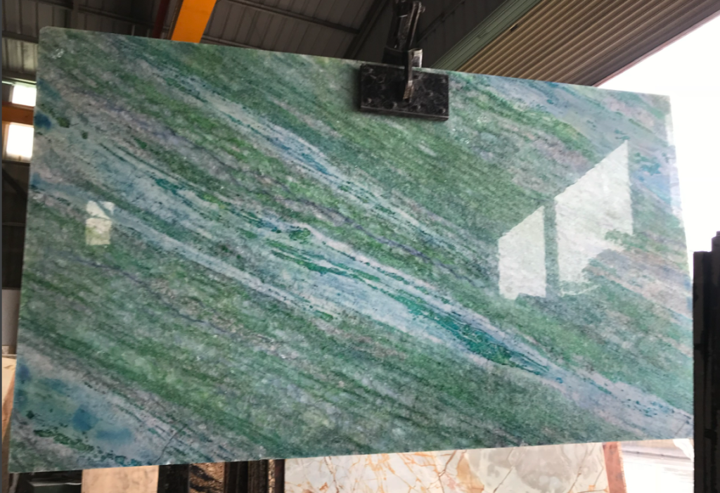 Tranh Onyx Xanh Vân Xéo