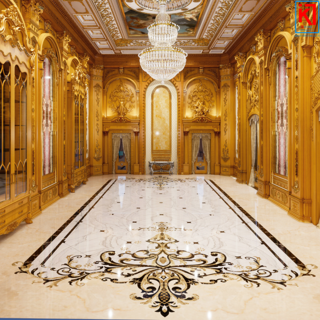 ĐÁ ỐP SÀN HOA VĂN